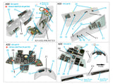 1/72 Quinta Studio F-4EJ KAI 3D-Printed Interior (for FineMolds kit) 72065