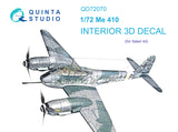 1/72 Quinta Studio Me 410 3D-Printed Interior (for Italeri) 72070