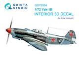 1/72 Quinta Studio Yak-1B 3D-Printed Interior (for Arma Hobby kit) 72084