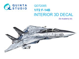 1/72 Quinta Studio F-14A 3D-Printed Interior (for Academy kit) 72085