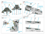 1/72 Quinta Studio F-14A 3D-Printed Interior (for Academy kit) 72085