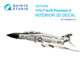 1/72 Quinta Studio F-4J/S 3D-Printed Interior (for Hasegawa kit) 72092