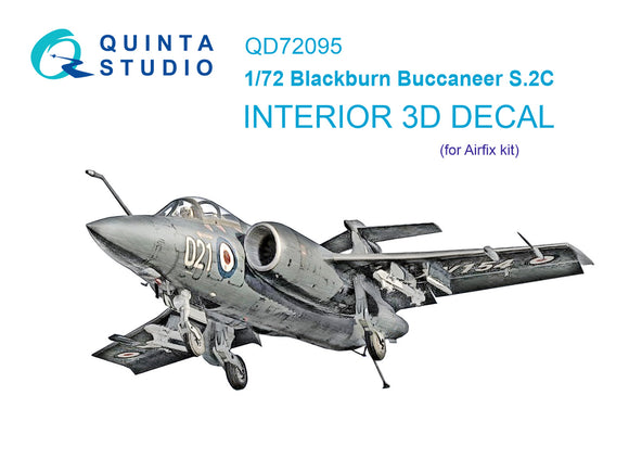 1/72 Quinta Studio Blackburn Buccanneer S.2C 3D-Printed Interior (for Airfix kit) 72095