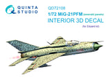 1/72 Quinta Studio MiG-21PFM Emerald 3D-Printed Interior (for Eduard kit) 72108