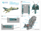 1/72 Quinta Studio MiG-21PFM Emerald 3D-Printed Interior (for Eduard kit) 72108