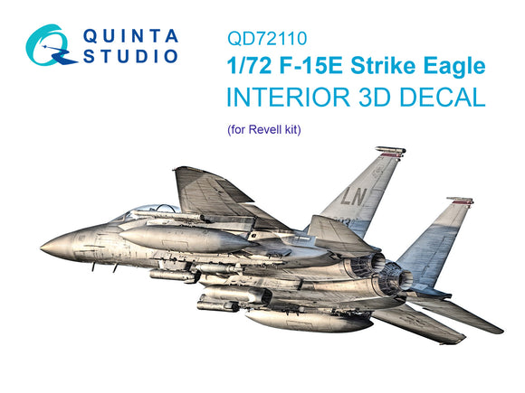 1/72 Quinta Studio F-15E 3D-Printed Interior (for Revell kit) 72110
