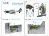 1/72 QUINTA STUDIO Hurricane Mk.I family 3D-Printed Interior (for Airfix) 72123