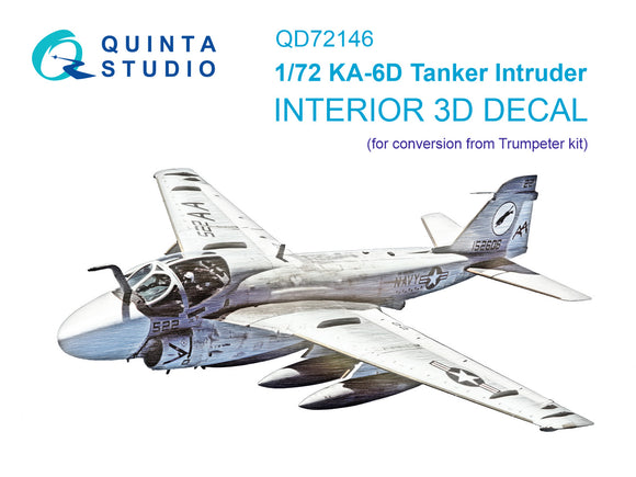 1/72 Quinta Studio KA-6D Intruder 3D-Printed Interior (conversion for Trumpeter kit) 72146