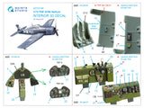 1/72 QUINTA STUDIO F6F-5 Hellcat 3D-Printed Interior (for Eduard) 72148