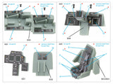 1/72 Quinta Studio AH-64D late/AH-64E 3D-Printed Interior (for Academy kit) 72149