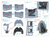 1/72 QUINTA STUDIO Typhoon Mk.1B Late 3D-Printed Interior (for Airfix) 72154