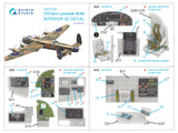 1/72 QUINTA STUDIO Avro Lancaster B.I/III 3D-Printed Interior (for Airfix) 72155