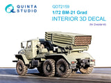 1/35 Quinta Studio BM-21 Grad 3D-Printed Interior (Zvezda) 72159