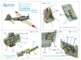 1/72 Quinta Studio A6M2 Zero (Nakajima Prod.) 3D-Printed Interior (for Tamiya kit) 72163