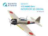 1/72 Quinta Studio A6M3 Zero 3D-Printed Interior (for Tamiya kit) 72171