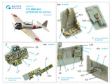 1/72 Quinta Studio A6M3 Zero 3D-Printed Interior (for Tamiya kit) 72171