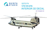 1/72 Quinta Studio CH-47A Chinook 3D-Printed Interior (for Trumpeter kit) 72174