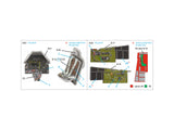 1/72 QUINTA STUDIO P-51D late 3D-Printed Interior (for Eduard) 72182