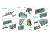 1/72 Quinta Studio Bf 110G2/4 3D-Printed Interior (for Eduard kit) 72188