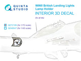1/72 QUINTA STUDIO Lamp holder for WWII British landing lights 3D-Printed (All kits) 72189