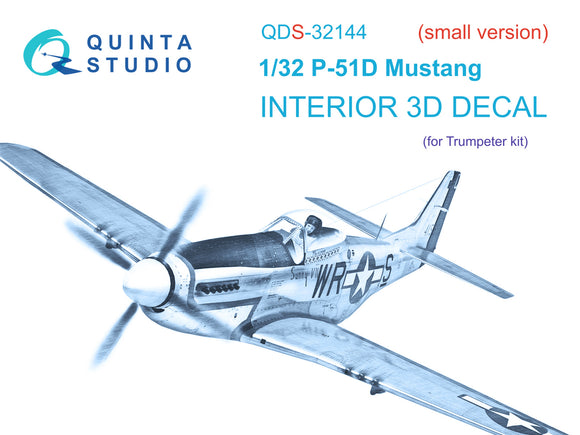 1/32 Quinta Studio P-51D 3D-Printed Panel Only Kit (for Trumpeter kit) QDS 32144