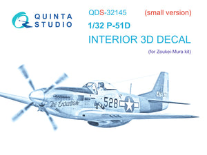 1/32 Quinta Studio P-51D 3D-Printed Panel Only Kit (for Zoukei-Mura SWS kit) QDS 32145