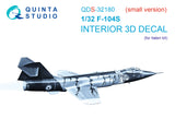 1/32 Quinta F-104S 3D-Printed Interior PARTIAL SET (for Italeri kit) QDS-32180