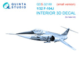 1/32 Quinta F-104J 3D-Printed Interior PARTIAL SET (for Italeri kit) QDS-32188