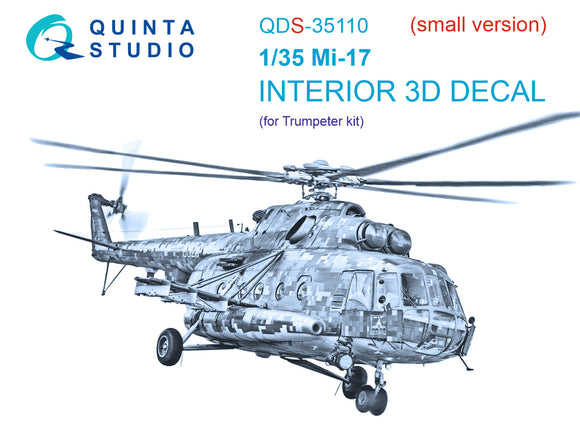 1/35 Quinta Studio Mi-17 3D-Printed Panel Only Set (for Trumpeter kit) QDS 35110