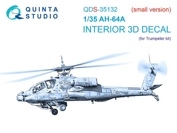 1/35 Quinta Studio AH-64A 3D-Printed Panels Only (for Takom kit) QDS 35132