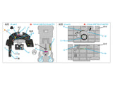 1/48 Quinta Studio Macchi C.202 Folgore Late 3D-Printed Panel Only Set (Hasegawa/Eduard) QDS 48390