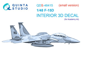 1/48 Quinta Studio F-15D 3D-Printed Panel Only set (for Academy kit) QDS 48415