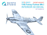 1/48 Quinta Studio Fairey Fulmar Mk.I 3D-Printed Panels Only Kit (Trumpeter) QDS 48423