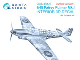 1/48 Quinta Studio Fairey Fulmar Mk.I 3D-Printed Panels Only Kit (ICM) QDS 48423