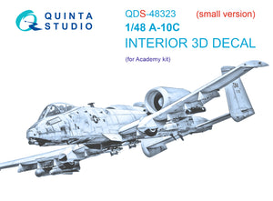 1/48 Quinta Studio A-10C 3D-Printed Panels Only Kit (for Academy kit) QDS 48323