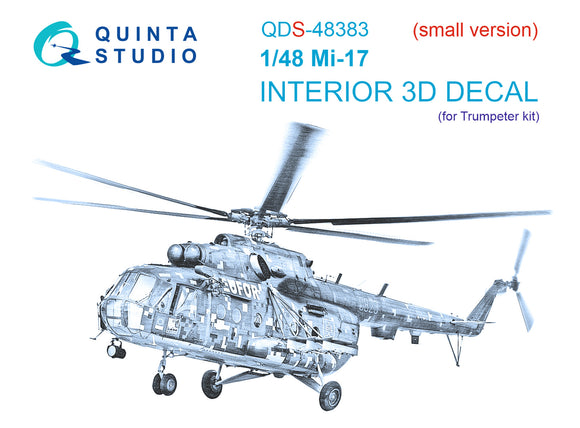 1/48 Quinta Studio Mi-17 3D-Printed Panels Only Kit (for Trumpeter) QDS 48383