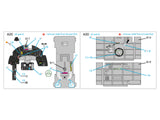 1/48 Quinta Studio Macchi C.202 Folgore Early 3D-Printed Panel Only Set (Hasegawa/Eduard) QDS 48389