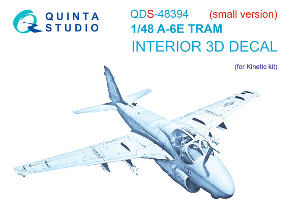 1/48 Quinta Studio A-6E TRAM 3D-Printed Panels Only (for Kinetic kit) QDS 48394
