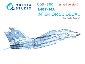 1/48 Quinta Studio F-14A 3D-Printed Panels Only (for Hobby Boss kit) QDS 48395