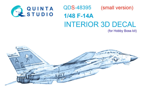 1/48 Quinta Studio F-14A 3D-Printed Panels Only (for Hobby Boss kit) QDS 48395