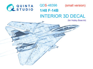 1/48 Quinta Studio F-14B 3D-Printed Panels Only (for Hobby Boss kit) QDS 48396