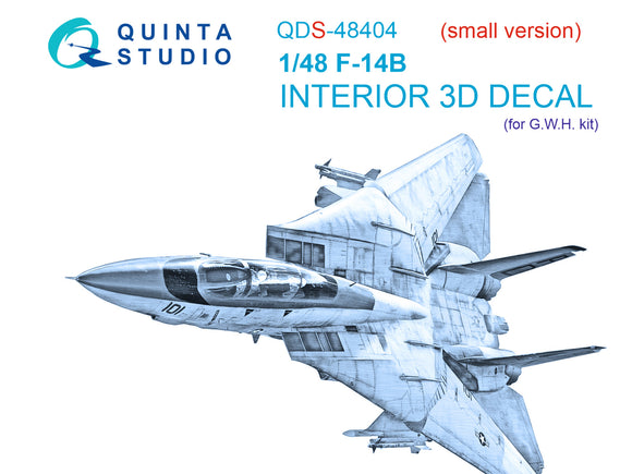 1/48 Quinta Studio F-14B 3D-Printed Panels Only (for GWH kit) QDS 48404