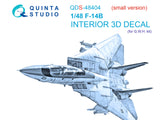 1/48 Quinta Studio F-14B 3D-Printed Panels Only (for GWH kit) QDS 48404