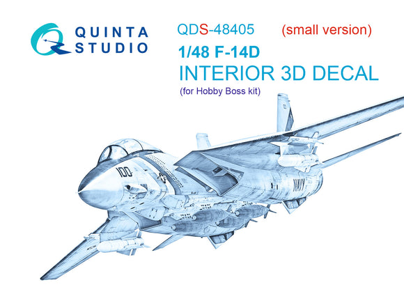 1/48 Quinta Studio F-14D 3D-Printed Panels Only (for Hobby Boss kit) QDS 48405