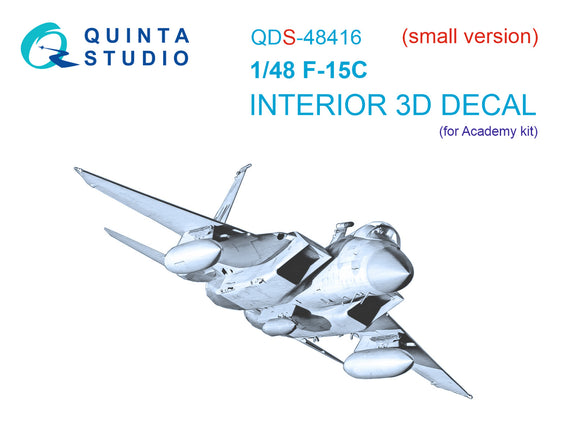 1/48 Quinta Studio F-15c 3D-Printed Panel Only set (for Academy kit) QDS 48416