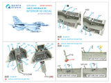 1/48 F-16D (block 40)  3D-Printed Panel Only Kit (for new tool 2022 Kinetic kit) QDS 48419