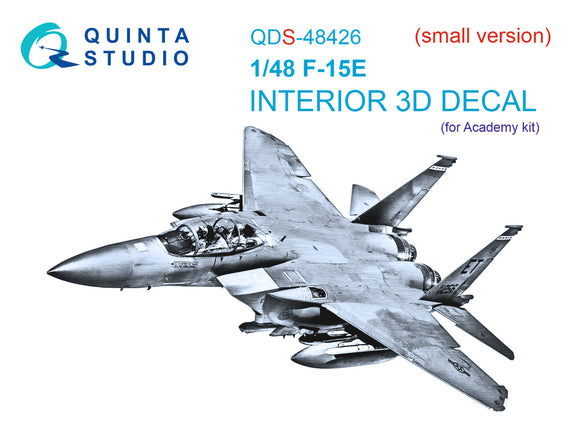1/48 Quinta Studio F-15E 3D-Printed Panel Only set (for Academy kit) QDS 48426