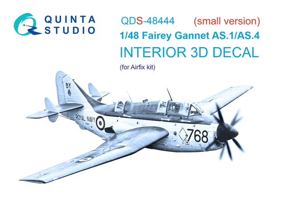 1/48 Quinta Studio Fairey Gannet AS.1_AS.4 3D-Printed Panels Only Kit (Airfix) QDS 48444