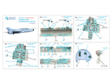 1/48 Quinta Studio MiG-21UM 3D-Printed Panel Only set (for Trumpeter kit) QDS 48447