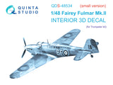 1/48 Quinta Studio Fairey Fulmar Mk.II 3D-Printed Panels Only Kit (Trumpeter) QDS 48534